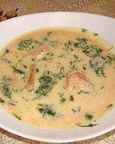 Уха со сливками