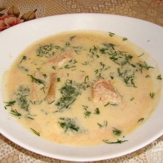 Рецепт ухи со сливками