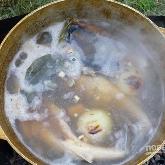 Рецепт ухи в казане