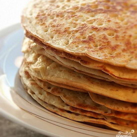 Рецепт блинчиков на молоке воздушные