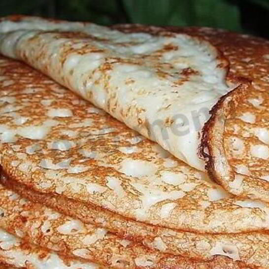 Рецепт блинчиков на теплом молоке