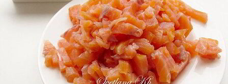 блинчики с копченой семгой и творожным сыром. Шаг 6