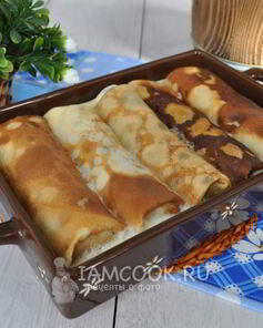 Блинчики с мясом и сладким перцем