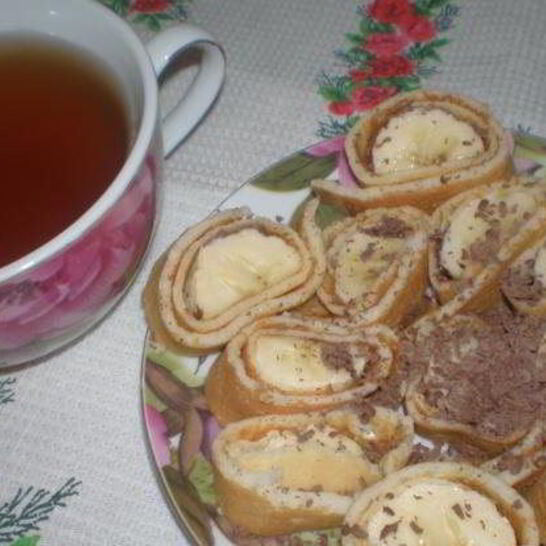 Рецепт блинов с бананом