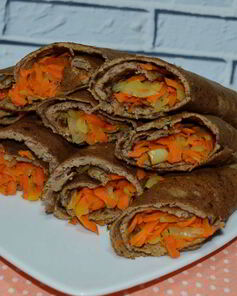 Блины с куриной печенью