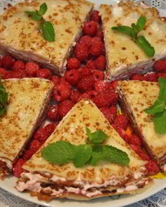 Блины с творогом