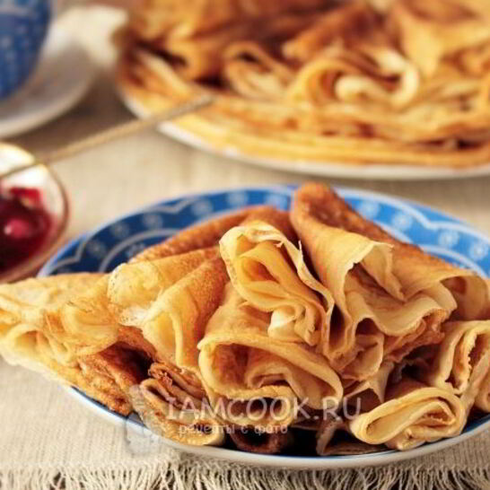 Рецепт быстрых блинов на молоке