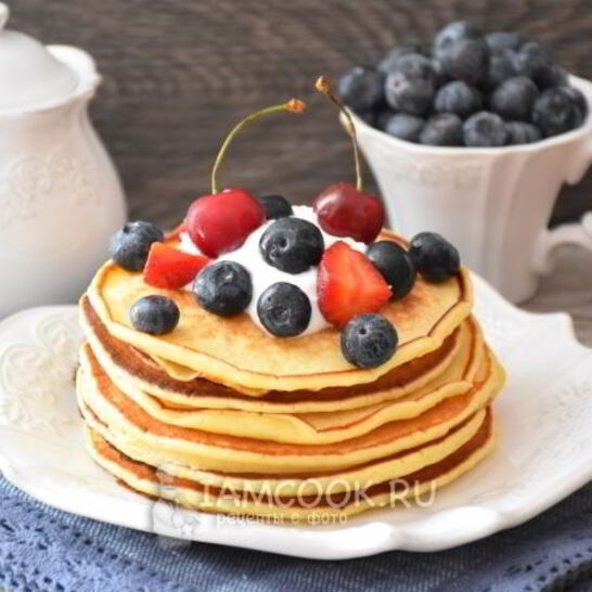 Рецепт панкейков на ряженке