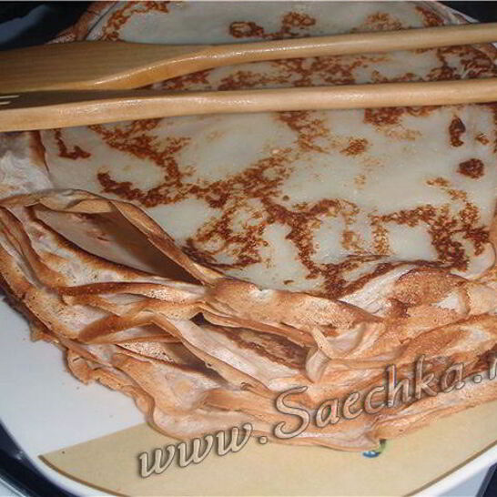 Рецепт тонких блинов