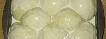 булочки buchteln со сливками. Шаг 7