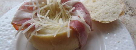 булочки с беконом и яйцом. Шаг 5