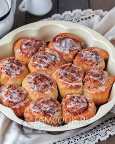 Булочки с корицей из слоеного теста