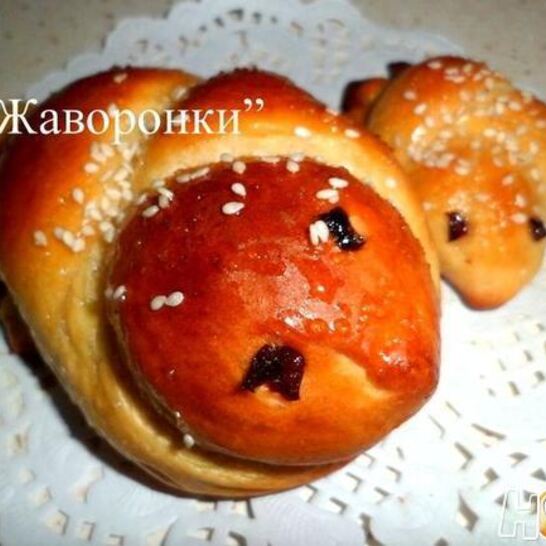 Рецепт булочек жаворонки