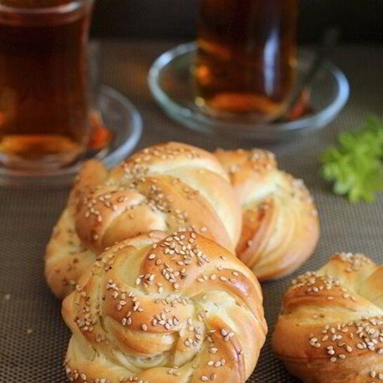 Рецепт турецких хлебных булочек с сезамом