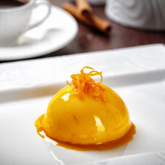 Рецепт апельсинового чизкейка с жидким сердцем