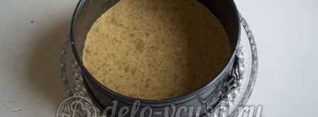 чизкейк без выпечки с маскарпоне. Шаг 4