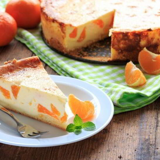 Рецепт чизкейка с мандаринами