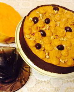 Чизкейк шоколад-тыква-карамель