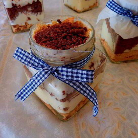 Рецепт чизкейка в баночке