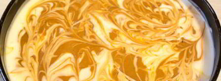 карамельный мраморный чизкейк. Шаг 14