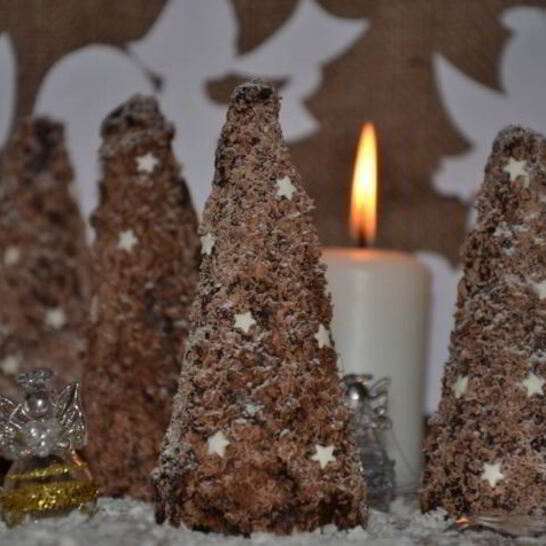 Рецепт мини-чизкейков елочки