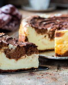 Шоколадно-сливочный чизкейк