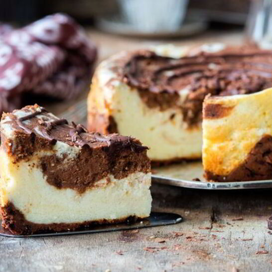 Рецепт шоколадна-сливочного чизкейк