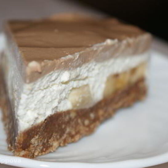 Рецепт шоколадного чизкейка с бананами