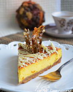 Тыквенный чизкейк с белым шоколадом