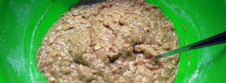 бананово-овсяные кексы с яблочными розами. Шаг 5