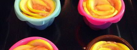 бананово-овсяные кексы с яблочными розами. Шаг 7