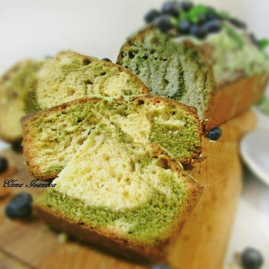 Рецепт кекса с чаем матча