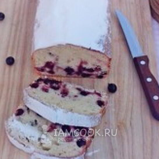 Рецепт кекса с черной смородиной