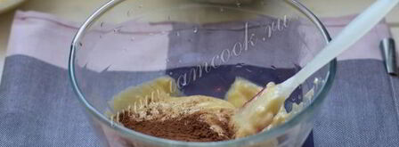 кекс с маком, какао и ягодами. Шаг 9