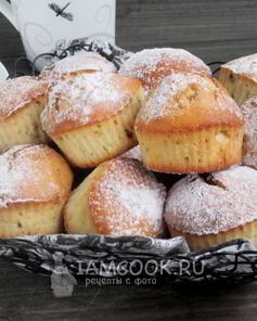 Кексы на молоке с изюмом и ликером