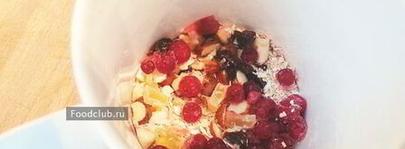 овсяный микроволновый капкейк. Шаг 3