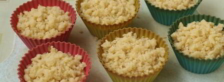 яблочные кексы со штрейзелем. Шаг 7