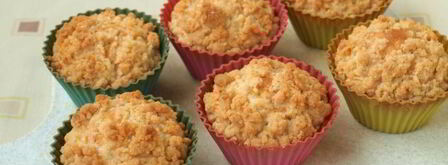 яблочные кексы со штрейзелем. Шаг 8