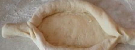 хачапури лодочка с яйцом. Шаг 5