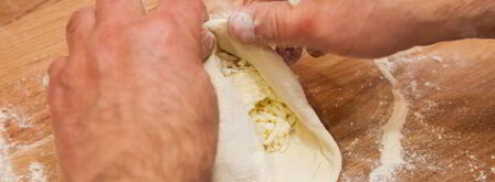 хачапури с картошкой и сыром. Шаг 5