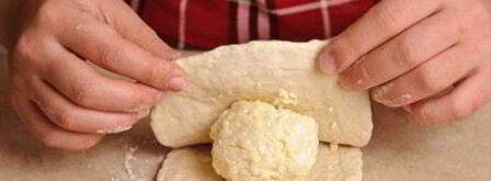 хачапури с сыром на кефире. Шаг 7