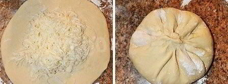 мегрельские хачапури с сулугуни. Шаг 5