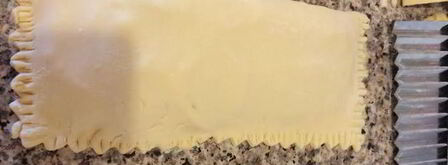 слоеный хачапури с ветчиной. Шаг 4