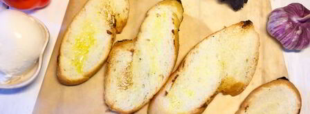 багет с моцареллой и перцем. Шаг 3