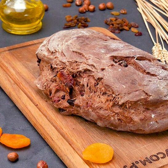 Рецепт хлеба десертного с орехами и сухофруктами