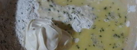 сметанный хлебушек с зелёным луком. Шаг 7