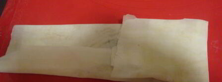 хрустящие конвертики с шоколадом. Шаг 5