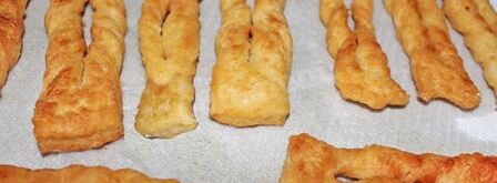 хворост на воде постный. Шаг 12