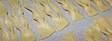 хворост на воде постный. Шаг 10