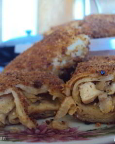 Конвертики с капустой и куриным филе